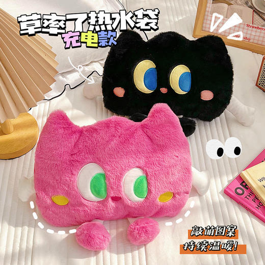 可爱热水袋充电防爆暖宝宝女生用热敷暖肚子电暖水袋电热宝 商品图0