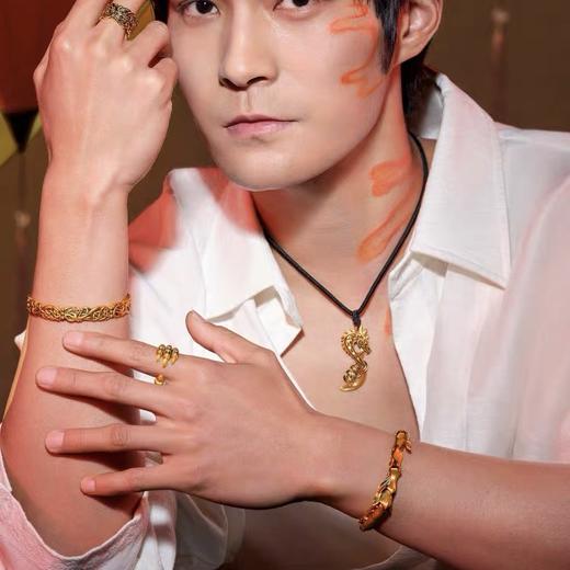 【欣欣向龙】2楼周生生文化祝福传奇龙项链黄金足金颈链颈饰91494 商品图2