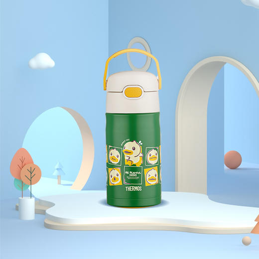 【THERMOS膳魔师】B.Duck联名儿童保温杯吸管杯 350ml 商品图3
