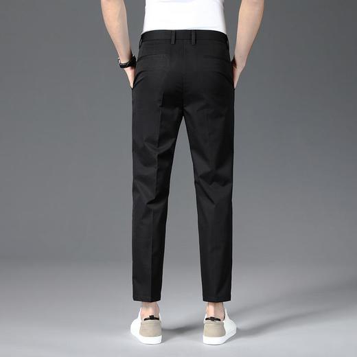 夏季男士冰丝薄款九分裤韩版中青年修身潮流男裤 商品图1