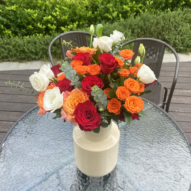 瓶插花---红色系