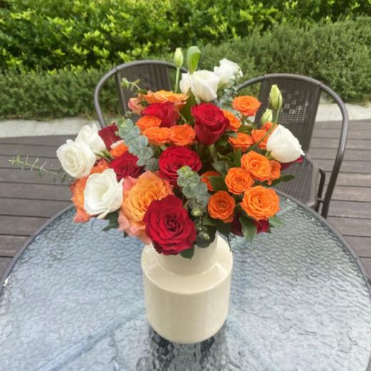 瓶插花---红色系 商品图0