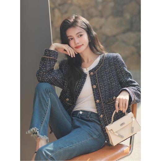 氛围感【法式名媛小香风外套】秋冬好物 小个子时尚短款上衣外套 商品图4