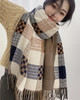 美拉德围巾女2023新款秋冬季韩版百搭格子披肩两用保暖高级感围脖PS20832 商品缩略图3