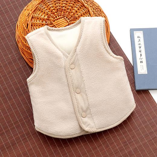 秋冬季儿童加厚马甲男女童宝宝中小童婴儿背心坎肩加绒马夹保暖双面可穿 商品图2