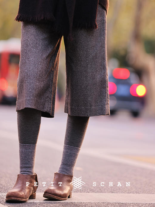 PETIT SCHAN小闪 CLO#395 As wished 随心 精纺山羊绒无缝保暖打底裤 商品图6