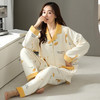 秋冬新款【纯棉夹层产后月子服】孕妇空气棉睡衣 婴儿哺乳家居服 商品缩略图10