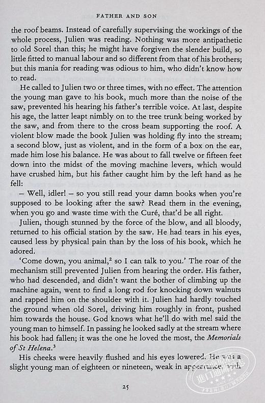 【中商原版】英法版 红与黑 英文原版 The Red and the Black Stendhal 法文原版 小语种 英文对照 商品图5