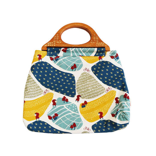 HUJI祤集Embrace手提包插画可爱花花 商品图4