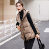 HR WW83339气质时尚字母印花宽松显瘦羽绒马甲连帽外套 商品缩略图1