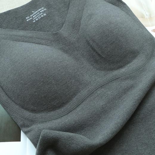 积分兑换 德绒文胸背心一体 裸感磨毛保暖修身二合一内衣打底 商品图2