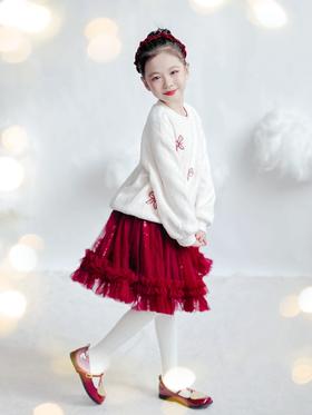 PureShare 亮片蝴蝶结毛毛上衣+亮片兔兔裙