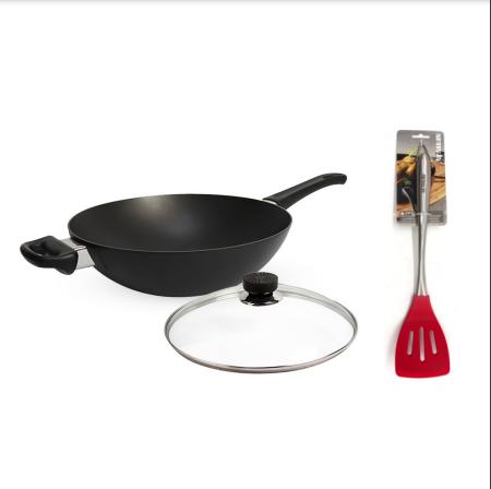 SCANPAN经典系列不粘炒锅28cm+煎铲家用经典款炒菜 商品图0