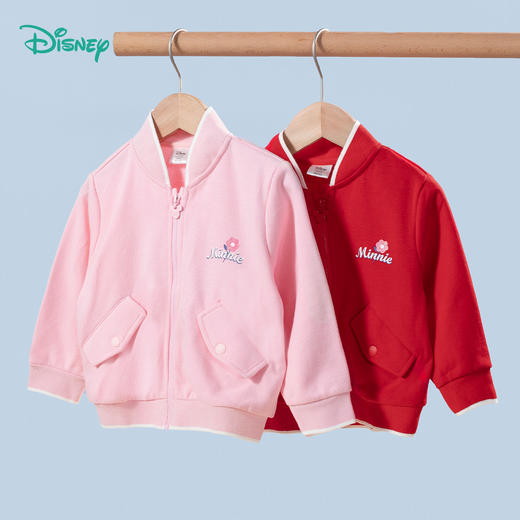 迪士尼童装女童米妮夹克外套中大童春秋季可爱米妮卡通上衣洋气潮211DS0125 商品图2