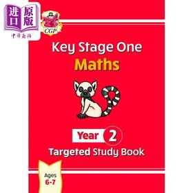 【中商原版】英国原版CGP教辅 New KS1 Maths Year 2 Targeted Study Book KS1 数学第 2 年针对性学习书 小学二年级