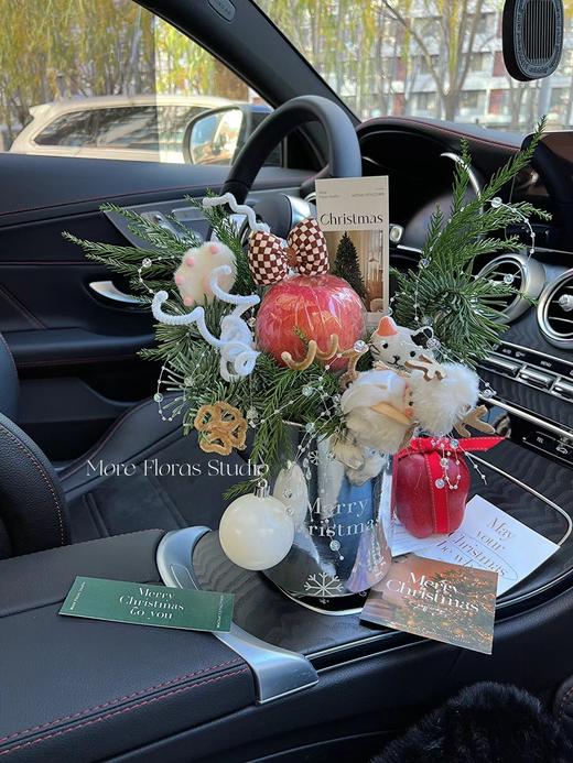 【圣诞花盒】圣诞小银桶3款可选/雪花款/圣诞树款 12*16cm 商品图8