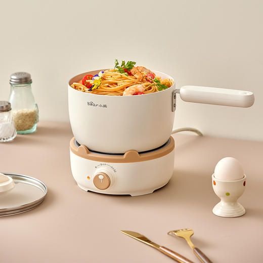 【小程序】小熊分体式电煮锅宿舍学生锅家用多功能奶锅煮面锅小电锅电热锅DRG-C12W6 商品图6