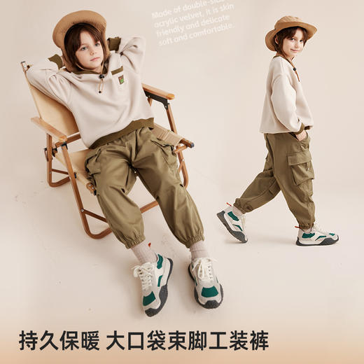 儿童大口袋束脚工装裤PQK2344 商品图1