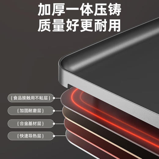 小熊（Bear）折叠多功能料理锅 电火锅 鸳鸯锅 火锅专用锅烤涮一体锅家用轻烟烤肉锅火锅烧烤DKL-E22W1 商品图6