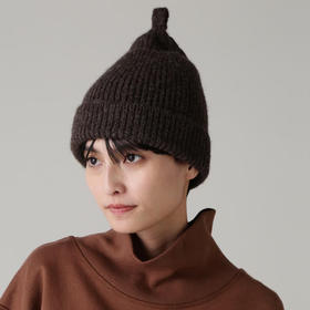 MHL SIMPLE RIBBED HAT 女式简约螺纹纯色帽子