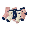 洁丽雅5双装童袜中筒袜子儿童袜新疆棉可爱印花亲肤柔软袜子小孩 商品缩略图5