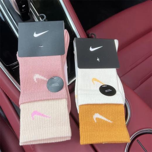 B302耐K长筒袜假两双拼接袜子彩色袜男女运动袜篮球袜男长袜纯棉 商品图2