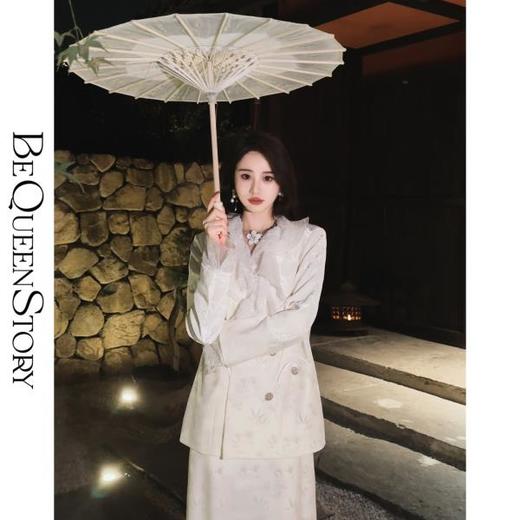 BeQueenStory【冬日茶序曲】时尚轻奢仙女气质外套&吊带秋冬款套装 商品图2