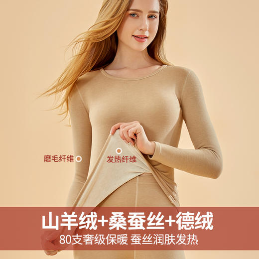 YR-700第三代山羊绒桑蚕丝套装 商品图1