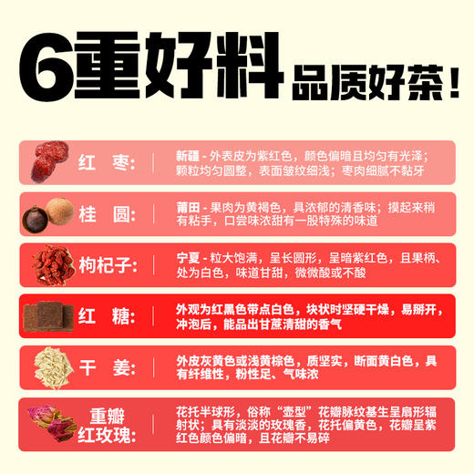 【新品】香港益记八宝堂红糖姜枣茶铁盒装甄选好料礼盒送礼500G/20包 商品图2