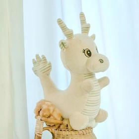 有机彩棉玩偶公仔 生肖动物吉祥物 熊猫/龙/兔牛/鼠/猪等 不染色 有机布料 小孩布艺玩偶睡觉小抱枕 新年生日礼物 素道敦煌天然有机彩棉织造 舒适安全健康