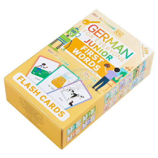 【中商原版】German for Everyone Junior First Words Flash Cards人人学德语青少版单词卡片 德语学习 原版教辅参考工具书 商品图1