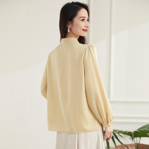 【舒适通勤】罗蒙四季款女式长袖衬衫百搭通勤清新百搭日常衬衫女 商品图5