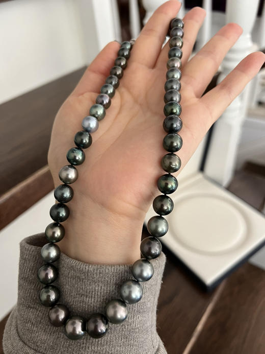 孤品捡漏 大溪地混彩8-11mm 正圆强光超性价比 商品图0