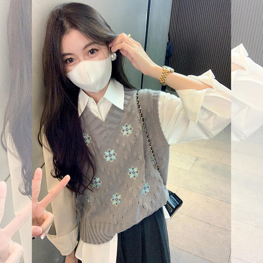 <曾小咸推荐> 【不费力穿搭】灰色马甲 商品图1