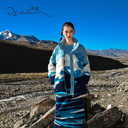 雪山系列羊绒针织羽绒服SJF95W290W 商品图3