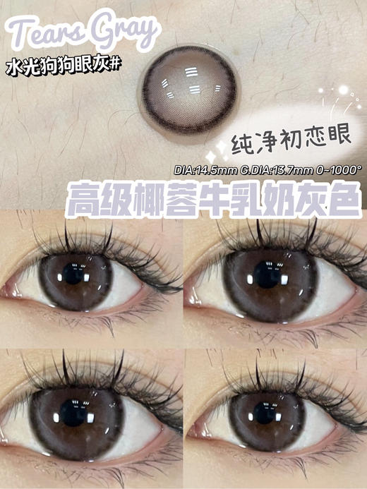 Claire Tears水光狗狗眼灰【年抛】 商品图0