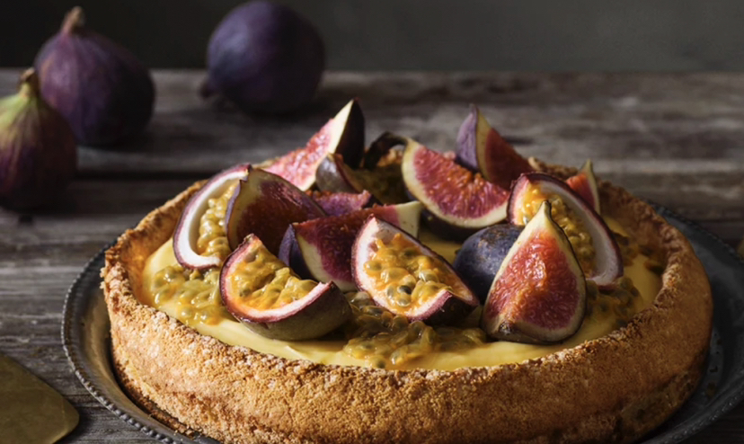 柠檬无花果派切角 Lemon Fig Pie Slice