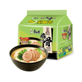 康师傅食尚精选五包新日式豚骨面104g*5