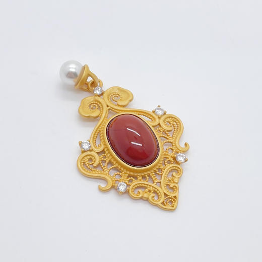 玛瑙S925-17291吊坠无链 商品图0