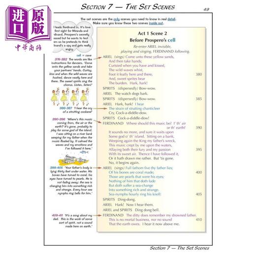 预售 【中商原版】英国原版CGP教辅 KS3 English Shakespeare Text Guide The Tempest KS3 英语莎士比亚文本指南 暴风雨 商品图4