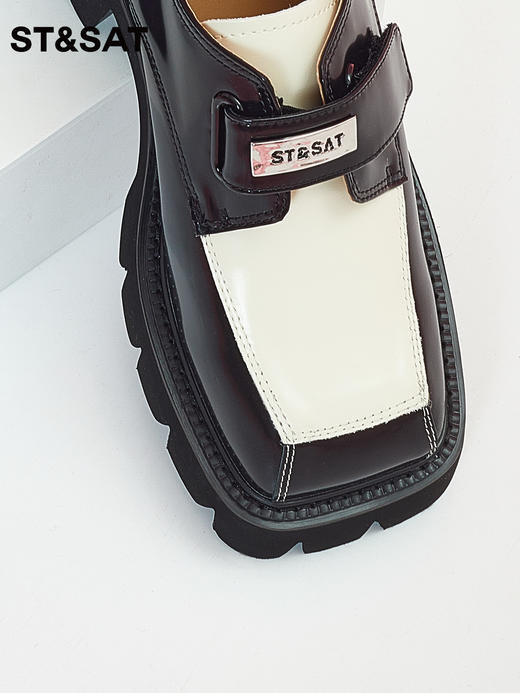 星期六时尚拼接厚底乐福鞋SS33112127 商品图2