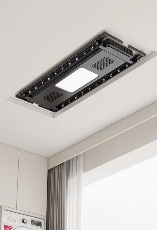 晾衣架 超薄C款 铁灰 风干消毒照明 商品图0