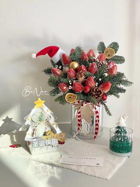 【圣诞花盒】圣诞小银桶3款可选/雪花款/圣诞树款 12*16cm