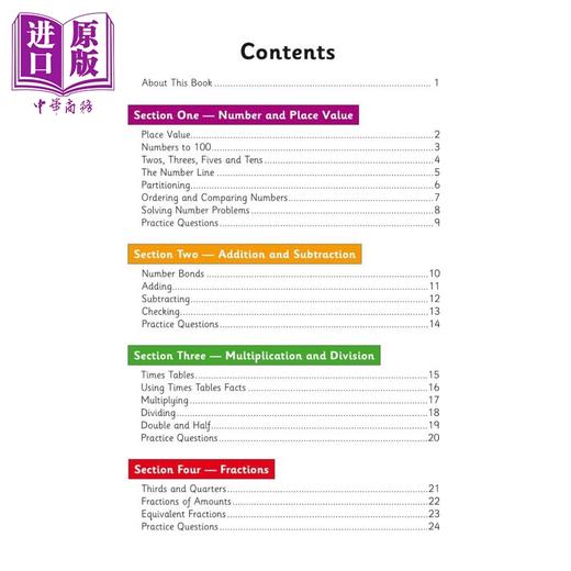 【中商原版】英国原版CGP教辅 New KS1 Maths Year 2 Targeted Study Book KS1 数学第 2 年针对性学习书 小学二年级 商品图1