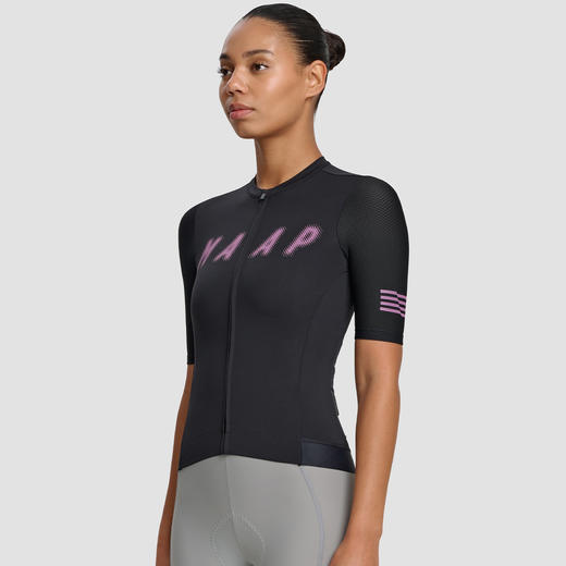 MAAP 女士 Halftone Pro Jersey Black 短袖骑行服 商品图0