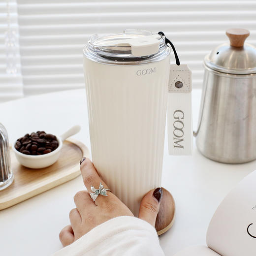 GOOM星野咖啡杯 316不锈钢 580ml大容量咖啡杯（GM-22AW-K2） 商品图9