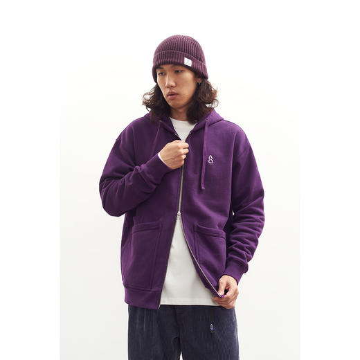 吃茶去chichaqu重磅带帽拉链卫衣 商品图3