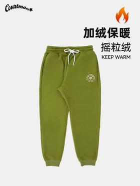 【福利秒杀】加绒束脚裤秋冬厚摇粒绒宽松运动休闲长卫裤