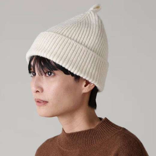 MHL SIMPLE RIBBED HAT 女式简约螺纹纯色帽子 商品图1