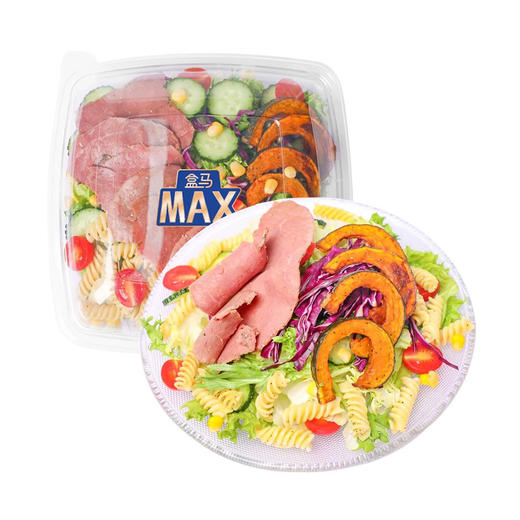 盒马 MAX 帕斯雀牛肉意面沙拉 490g 商品图0